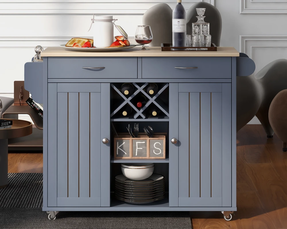 kitchen island with cabinets